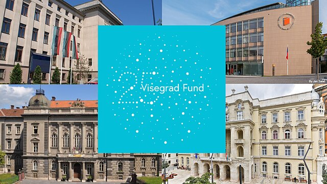 Zdjęcia czterech uczelni tworzących konsorcjum projektu V4AI